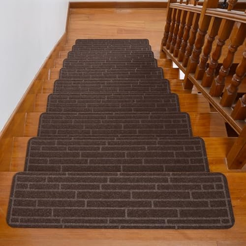 Generico Tappetini Per Scale Antiscivolo Da 30 X 8 Pollici Corridori Interni Antiscivolo Per Gradini In Legno Tappeti Riutilizzabili Lavabili Per Bambini E Animali Domestici