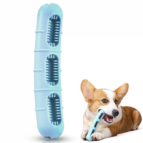 DIELOVEHUA Giocattoli da Masticare per Cuccioli, Giocattolo Interattivo per Cani, Morbido Resistente, Pulizia dei Denti, per Cuccioli di Piccola e Media Taglia (Blu)