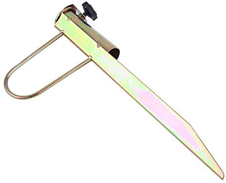 Nikou Sonnenschirmhalter, Rasendorn Sonnenschirm 42 cm, Eisen Gartenschirm Schirmständer Bodenhülse Sonnenschirm Halterung Erdspieß, für Strand, Gras, Sand