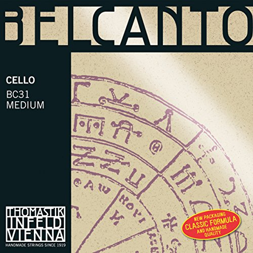 Thomastik Einzelsaite für Cello 4/4 Belcanto - C-Saite Spiralkern, Wolfram umsponnen, mittel