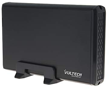 VulTech GS-35U3 Box Externo, 3,5 Pulgadas, HDD, SATA, USB 3.0, Negro