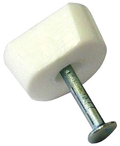 12 x White Shelf Support Nail in Pin Fix Studs