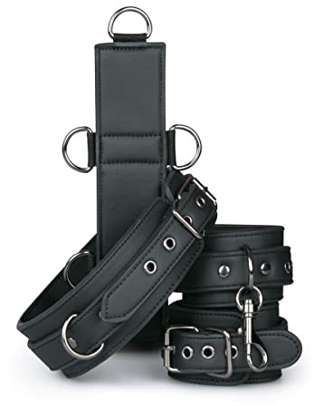 Teazers Nacken- und Handgelenksfesseln, Black, ET381BLK