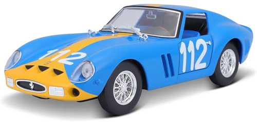 Bburago 18-26305 Ferrari 250 GTO modellbil 1:24, blå/gul