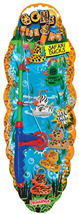 Gone Fishing - Safari Enten aus Deluxebase. Neuheit Angelspiel. Safari-Themen traditionelles Haken-eine-Ente Stil und lustiges Angelspiel für Kinder und Kleinkinder