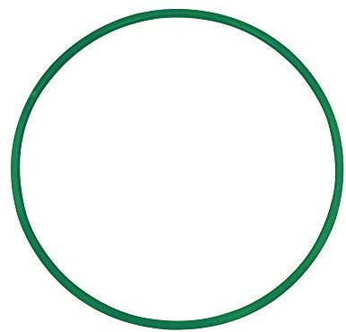 Grevinga® Gymnastikreifen aus Kunststoff (Grün, 60cm)