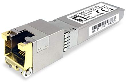 LevelOne SFP-6601 - Transceptor SFP+ (10 GBPS, Cobre a Fibra óptica, 30 m, RJ45)