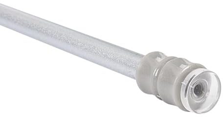 HUGG - Klemmfix -fx.7- ausziehbare Scheibenstange - ohne Kleben oder Bohren - 80-120 cm lang, silber, 1 Stück