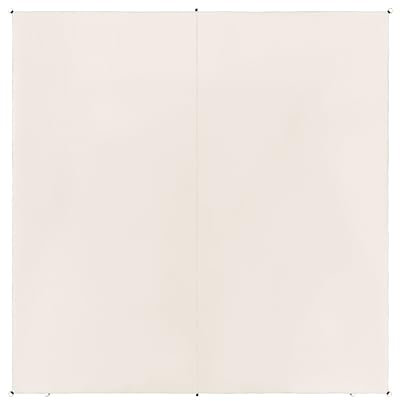 Garten Sonnensegel Quadrat 3x3 m weiß Stoff mit Ringen Seilspanntechnik Lukka