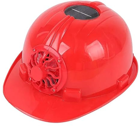 Firulab Caschi di Sicurezza Elmetto,Caschi di Sicurezza con elmetto Protettivo con Ventola Solare - Caschi da Lavoro per Raffreddamento della Protezione Solare Elmetto Protettivo per Altezza,