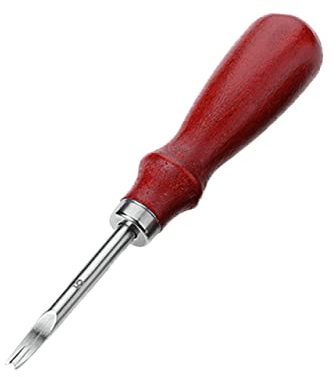 Lurrose 1Stk lederverarbeitung lederwerkzeug Abschrägen von Lederwaren Nutwerkzeug für Leder Lederfasen Lederhandwerkswerkzeug Leder Abschräger Handbuch Schlitzer Bambus