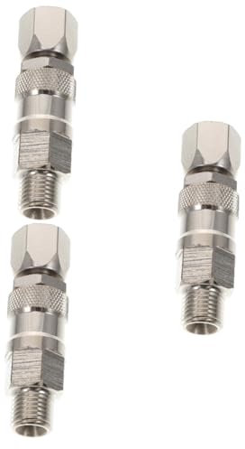 Gadpiparty 3stücke Edelstahl Drehgelenk Für Farbsprüher Drehbarer Adapter Für Airless Spritzpistolen Ergonomisches Design Kompatibel Mit Anschlüssen Optimiert Für Müheloses Sprühen