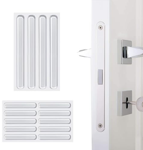 OUDQFCJ 2pcs Pies de Silicona Transparentes Almohadilla Autoadhesiva Topes Elásticos Autoadhesiva Lagrimas Topes Adhesivos Transparentes para Paredes Gabinetes Cajones y Protectores de Muebles