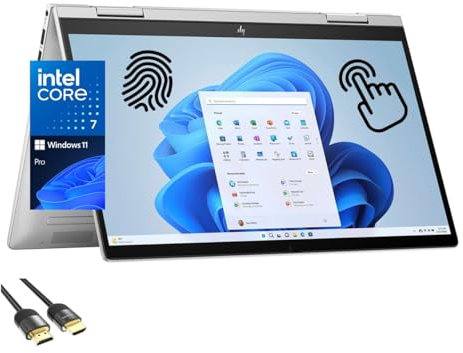 HP Envy 2-in-1 Laptop, 14 FHD Touchscreen Display, Intel Core 7-150U (10-Cores Beats i7-1355U), 16GB RAM, 512GB PCIe SSD, WiFi 6E, Backlit KB, FP Reader, Webcam, USB-C, HDMI, PDG HDMI, Win 11 Pro