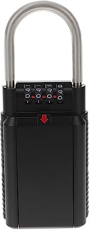 Tofficu Boîte à Clés Murale Étanche Métal Coffre Sécurisé à Combinaison Chiffres Boîte De Rangement Portable Pour Clés De Maison Et Voiture Verrouillage Sans Outil Rangement Pour Extérieur