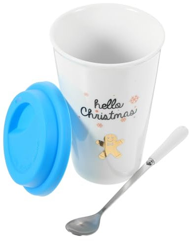 Alipis Weihnachtsbecher Kaffeetasse Rotes Die Bürogeschenke Wasserbecher Aus Porzellan Kaffeebecher Weihnachtsmann-becher Trinkbecher Business-becher Teetasse Mit Deckel Keramik