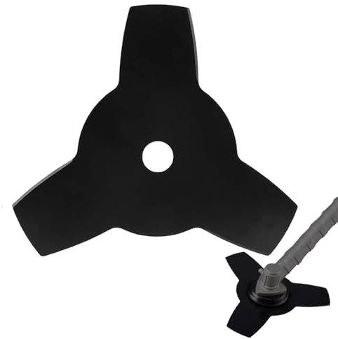 ZGIOPGEIN 3 Tooth Shredder Blade Universal Brush Cutter Blade 25.4 MM Bore Grass Trimmer Blades Brush Cutter Accessories for Garden Lawn Trimmer Blade Replacement