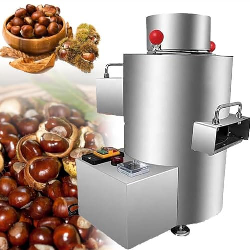 MIAOMI Macchina per l'apertura dei gusci di Castagne Commerciale, Macchina Automatica per l'intaglio delle Castagne 50 kg/h, Macchina per la pelatura delle Castagne, nessun Danno alle Castagne
