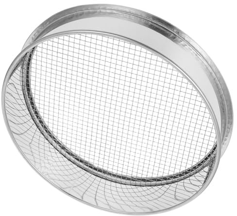 TOYANDONA Tamiz De Suelo para Jardinería De Acero Inoxidable Malla De Herramienta para Tamizar Tierra Jardín y Bonsái Bandeja De Tamiz para Separar Rocas y Suelo