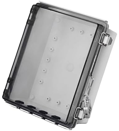 Scatola Elettricità Esterna Impermeabile,Presa Elettrica Con Coperchio Trasparente | Impermeabile Con Serratura Per Progetto Di Alimentazione Di Sicurezza Elettronica