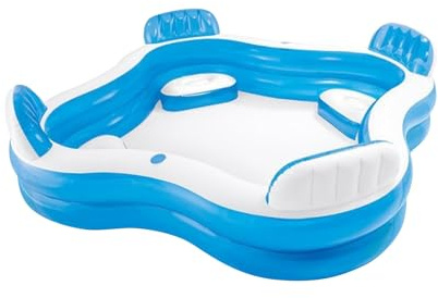 TUANZUN Paddling Pool for Kids, Kids Paddling Pool Backrest Seat Family Inflatable Pool Paddling Pool Family Swimming Pool Multiple Scenes Available