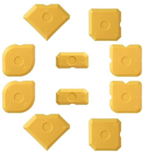 Nogeqi 10 Stück Silikon Abzieher Fugen, Fugenglätter Silikon Kunststoff Silikonfugen Abzieher, Silikonabzieher Fugenabzieher Caulking Werkzeug für Küche Bad Dichtstoffe Wie Acryl