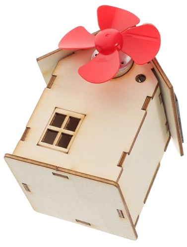 Hohopeti Solar Montagespielzeug Satz Aus Holz Selbstgemacht Solarhaus Für Kinder Batteriefreies Wissenschaftsexperiment Für Mint Lernen Handwerkliches Lernspielzeug Für Jungen Und Mädchen