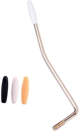 YARNOW Palanca de Trémolo Dorada con Rosca de 6 MM y 3 Puntas para Guitarra Eléctrica Brazo de Compatible Ajuste de Tensión para Efectos de Trémolo