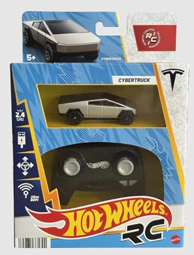Hot Wheels RC Auto Tesla Cybertruck 2,4 GHz ferngesteuertes Fahrzeug im Maßstab 1:64