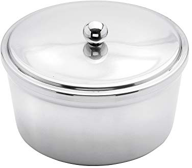 Weis Margarinedose rund mit Deckel aus Edelstahl, 14283, Silber