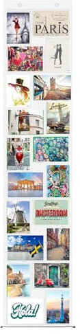 trendfinding Portafoto da parete personalizzabile - 20 tasche da 10x15 cm - verticale/orizzontale