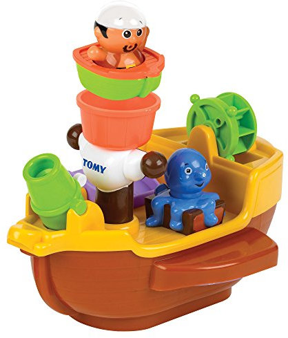 TOMY Toomies Pirate Bath Baby Bath Toy, Shower Baby Toy for Water Play in the Bath, Kids Bath Toy Suitable for Toddlers & Children, Boys & Girls from 18 Months+