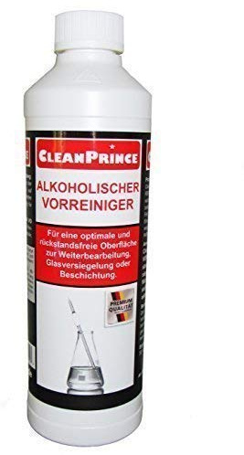 Alkoholischer Pre-limpiador 500ML 0,5 Litros cleanprince Disolvente Alcohol Alkoholreinigungsmittel Producto de Limpieza para Pretratamiento / Superficie No Saugender Vidrio, Laca, Plástico, Laminado,