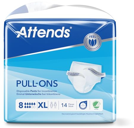 Attends Pull Ons 8 Extra Large Incontinence Pants - Case of 4 Packs of 14 by Attends
