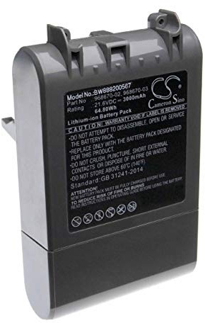 vhbw Batterie Remplacement pour Dyson 968670-03 | 968670-02 pour aspirateur gris (3000mAh, 21,6V, Li-ion)