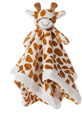Apricot Lamb Luxury Snuggle Plush Cute Giraffe Infant Stuffed Animals Security Blanket Nursery Character Blanket (Yellow Giraffe, 14 Inches)