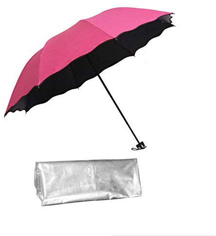 Windproof Folding Umbrella with Transparent Protective Cover, Outdoor Portable Travel Sun Umbrella Safety Full Body Face Shield raincoat, Sunscreen UV protection dual-use umbrella