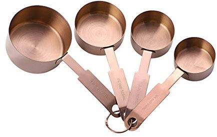 Measuring Spoons and Cups Measuring Spoons Measuring Cups Set Baking Measuring Spoons Baking Measuring Cups and Spoons Measuring Spoons for Baking a,Rose Gold