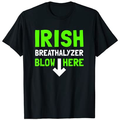 Lustiger irischer Alkoholtester, der hier zum St. Patricks Day Party T-Shirt