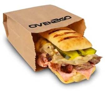 Oven2Go Grab-N-Go Greaseproof Gusseted Kraft Sandwich Bags, 5 x 3 x 10.5 Inch, Cook-In, Fits TurboChef, MerryChef, Amana Speed Ovens and Rapid-Cook Ovens, Case of 500