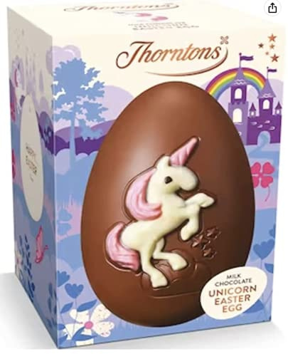 Thorntons Unicorn Large Chocolate Easter Eggs - Easter Eggs For Her, Easter Egg Hunt For Kids, Chocolate Easter Eggs for Girls, Easter Gift for Girls, Daughter, Granddaughter, Niece - 151g