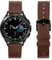 Bracelet en cuir Compatible with Garmin Vivoactive 3 Venu SQ 2/ SQ music/Venu 2 Plus/Forerunner 645 158 245,20mm Bracelet De Montre for Amazfit GTS 4/GTS 3 2 2e 2 mini Bip 3 Pro Pour hommes femmes