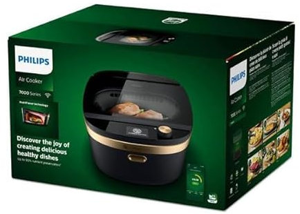 Mijoteur Philips Air Cooker Séries 7000 NX0960/96 1650 W Noir et Cuivre