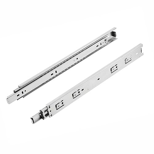 SOTECH 2 Paar Vollauszüge KV-50-H45-L500-NF 500 mm 50 Kg Belastbarkeit | Höhe 45 mm Stahl verzinkt Führungsschiene Schubkastenauszug