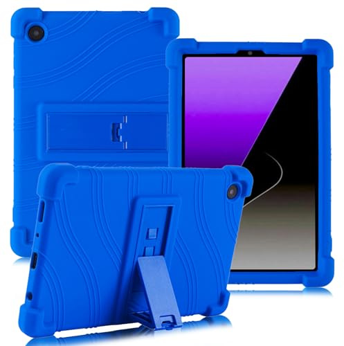 ATOOZ for Samsung Galaxy Tab A11 Case 8.7 Inch 2025,Blue | Soft Silicone Kids Case for Samsung Galaxy Tab A9 Tablet 8.7 Inch Tablet (SM-X110/SM-X115/SM-X117) with Adjustable Bracket