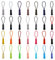 56 Stück Nylon Reißverschluss Anhänger, Ersatz Zipper Pulls, Reissverschlussgriff, Zipper-Schlaufen, Zipper für Sportbekleidung Schulranzen Rucksäcke Gepäck Handtaschen Tasche (28 Farben)