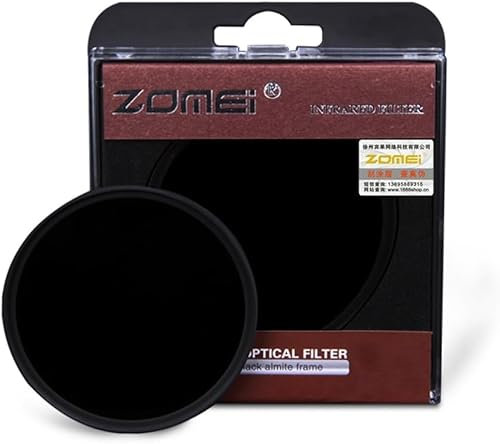 Zomei 5 in1 58mm IR GLASS X-Ray Infrared Filter 680+720+760+850+950nm for DSLR camera