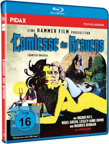 Comtesse des Grauens (Countess Dracula) Kultiger Horrorfilm mit Ingrit Pitt aus den legendären Hammer Film Studios (Pidax Film-Klassiker)