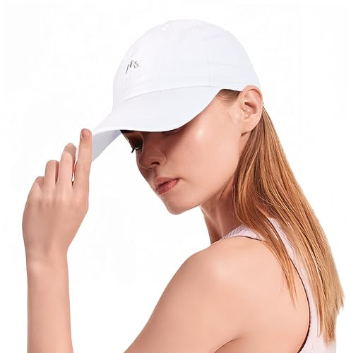 HeyCaps Laufkappe für Damen UV Schutz Baseball Cap Sommer Sonnenschutz Kopf Atmungsaktiv Einstellbare Basecap Sportkappe Outdoor Tennis Golf