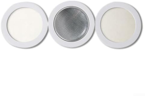 Rubber Seals/Rings Filter Replacement Gasket for Stovetop Espresso Coffee Makers, Silicone Coffee Maker Cups Replacements for Coffee Pot(3 cup)